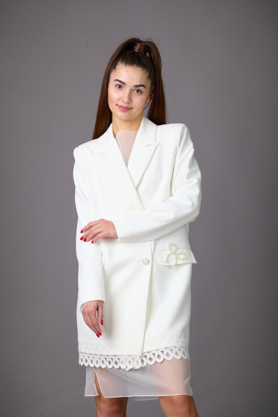 Пиджак Rosheli 1168/3 молочный - фото 2