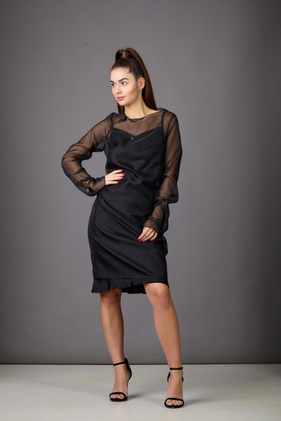 Платье Rosheli 1176 черный - фото 7