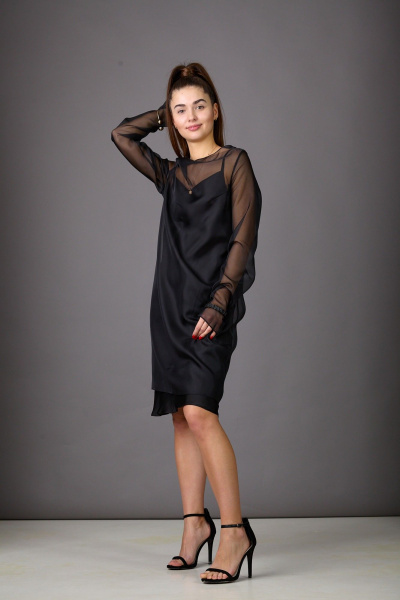 Платье Rosheli 1176 черный - фото 5