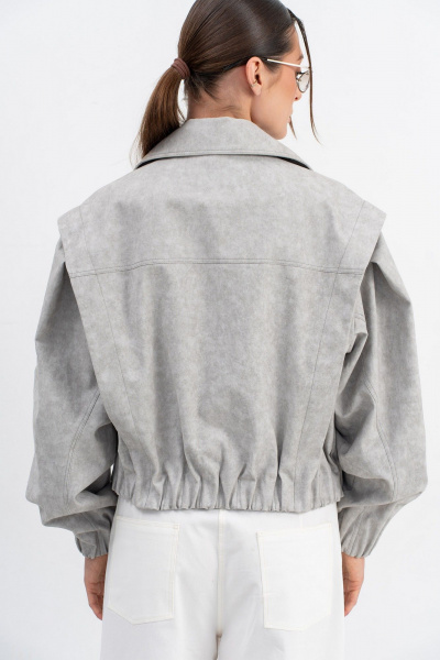 Тренч Luna М-270 серый - фото 3