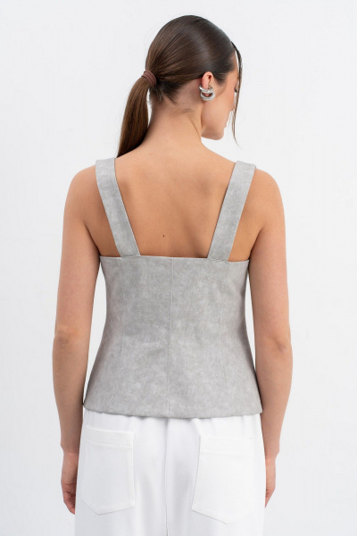 Топ Luna М-271 серый - фото 2