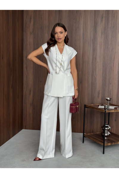 Брюки, жилет Dilana VIP 2104 белый - фото 10