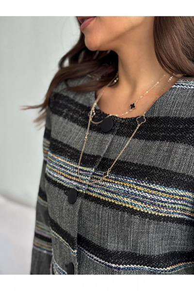 Брюки, жакет Dilana VIP 2136 мультиколор+черный - фото 17