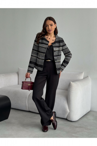 Брюки, жакет Dilana VIP 2136 мультиколор+черный - фото 13