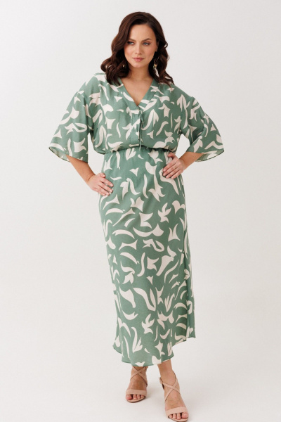 Блуза, юбка Mubliz 244 олива - фото 8