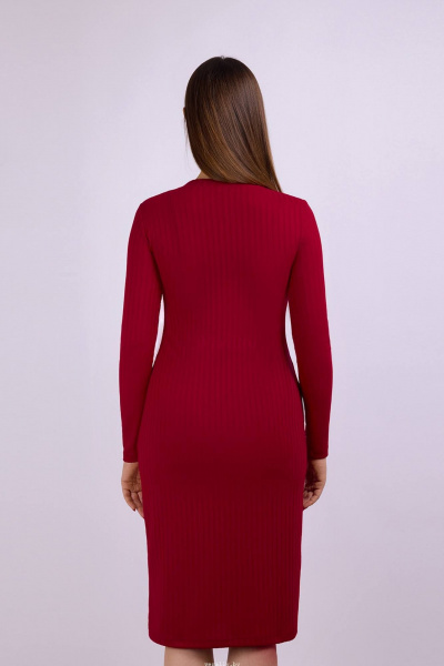 Платье Verally 480-2 темно-красный - фото 2