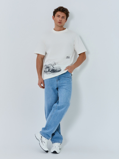 Футболка Mark Formelle 111846/25-4915П-0 св.молочный_печать4_2_сл_на_пол - фото 1