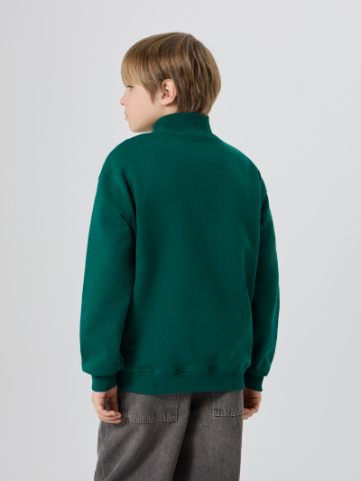 Толстовка Mark Formelle 123448/25-35534П-7 зеленый_печать_2_сл_на_пол - фото 5