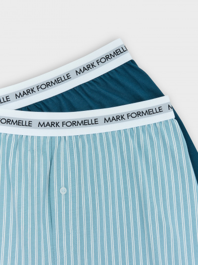 Трусы Mark Formelle 411222-2/25-5602П-0 белая_полоска_на_полыни_морская_волна - фото 4