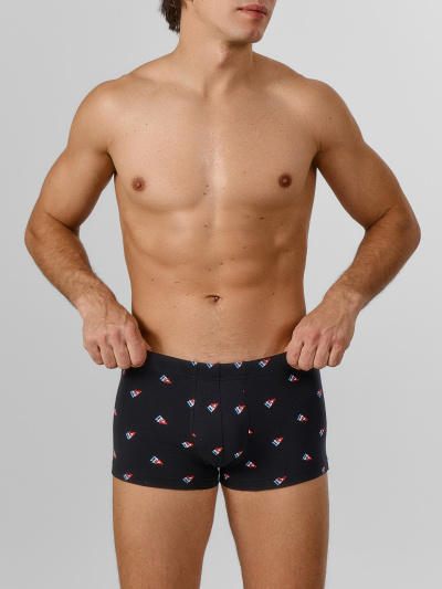 Трусы Mark Formelle 411229-2/25-5165П-5 узор_на_черном_пыльный.голубой - фото 1