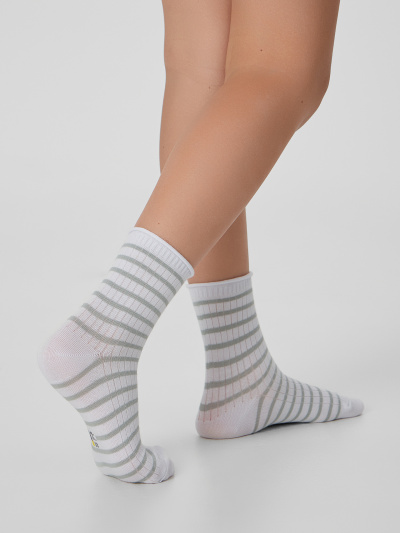 Носки Mark Formelle 457K-3371/B1-25457K-1 белый_рис.3371 - фото 1