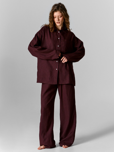 Рубашка Mark Formelle 502985-1/25-38266ПП-9 полоска_на_т.шоколаде - фото 1