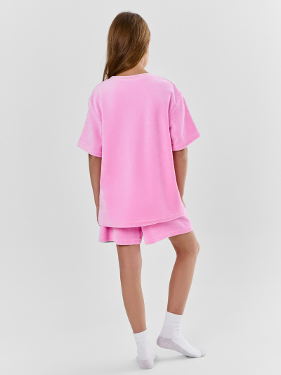 Футболка, шорты Mark Formelle 567761/25-36301Ц-3 цветок_вишни - фото 3