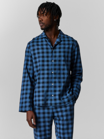 Брюки, рубашка Mark Formelle 591041/25-5214ПП-0 клетка_на_т.синем - фото 1