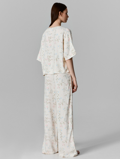 Брюки, футболка Mark Formelle 592494-1/25-39750ПП-9 веточки_на_св.молочном - фото 2