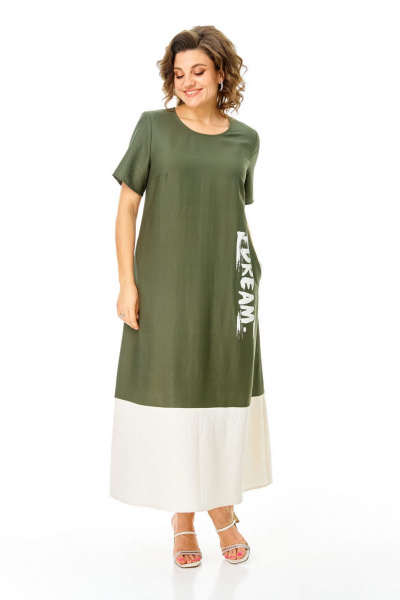 Платье VI ORO VR-1252 олива - фото 12