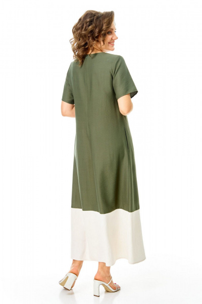 Платье VI ORO VR-1252 олива - фото 5