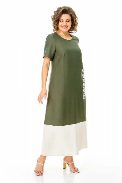 Платье VI ORO VR-1252 олива - фото 2
