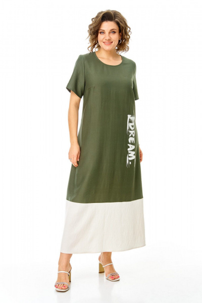 Платье VI ORO VR-1252 олива - фото 1