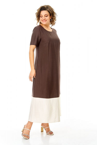 Платье VI ORO VR-1252 шоколад - фото 19