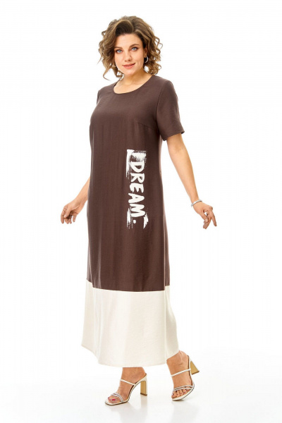 Платье VI ORO VR-1252 шоколад - фото 15