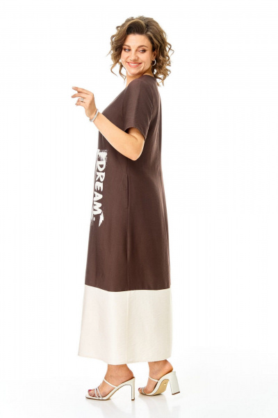 Платье VI ORO VR-1252 шоколад - фото 14