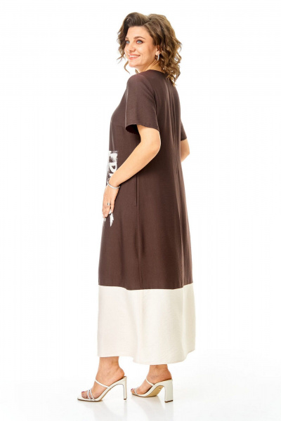 Платье VI ORO VR-1252 шоколад - фото 10