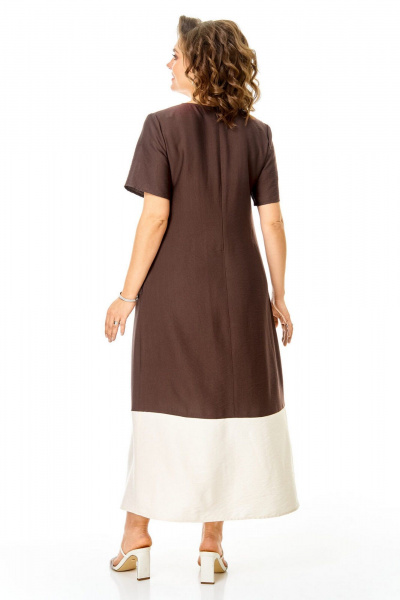 Платье VI ORO VR-1252 шоколад - фото 9