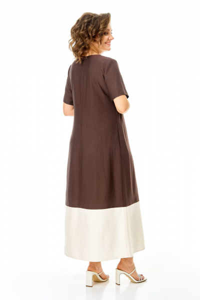 Платье VI ORO VR-1252 шоколад - фото 8