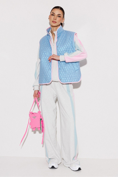 Жилет Butеr 3285 голубой_перламутр - фото 4