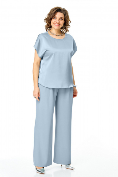 Блуза, брюки, топ VI ORO VR-1262 голубой_дым - фото 7