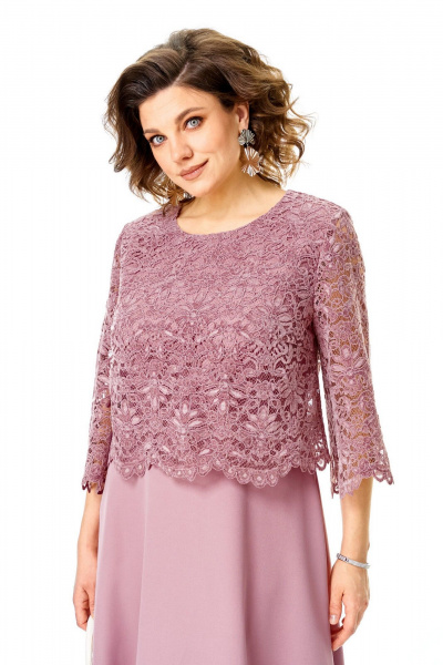 Платье VI ORO VR-1253 пыльная_роза - фото 7