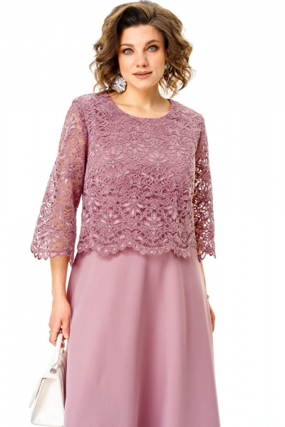 Платье VI ORO VR-1253 пыльная_роза - фото 5