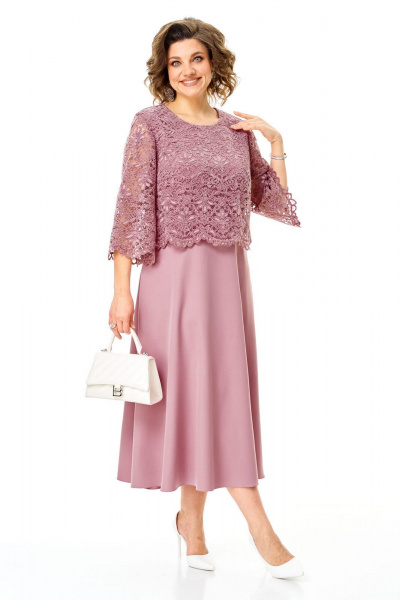 Платье VI ORO VR-1253 пыльная_роза - фото 3