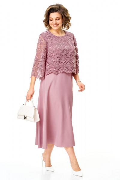 Платье VI ORO VR-1253 пыльная_роза - фото 2