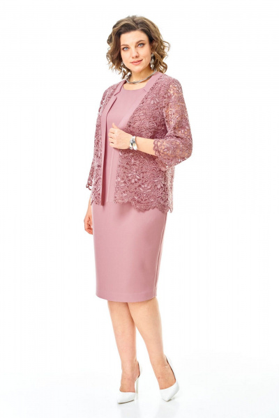 Кардиган, платье VI ORO VR-1254 пыльная_роза - фото 2