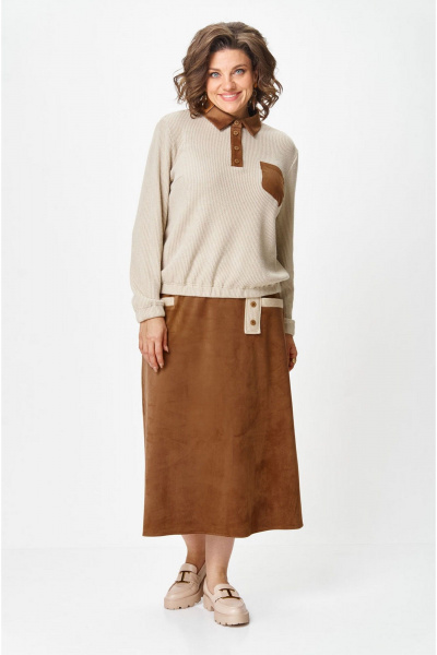 Блуза, юбка VIA-Mod 672 - фото 5