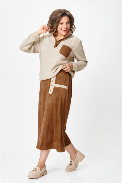 Блуза, юбка VIA-Mod 672 - фото 3