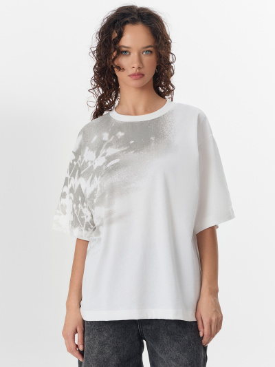 Футболка Mark Formelle 112961/24-29525П-0 белый_печать9_3_сл_на_пол_3_сл_на_ПР_рукаве - фото 3