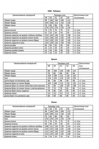 Брюки, жилет, рубашка AMUAR 1096 - фото 13