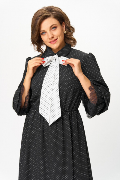 Платье Andina city 8039-25 черный_в_горх - фото 5