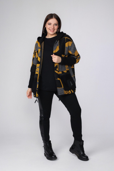 Кардиган BONADI 1807 горчица - фото 2