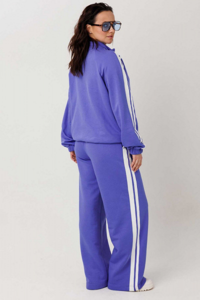 Брюки, куртка Mislana 1306 синий/молочный - фото 8