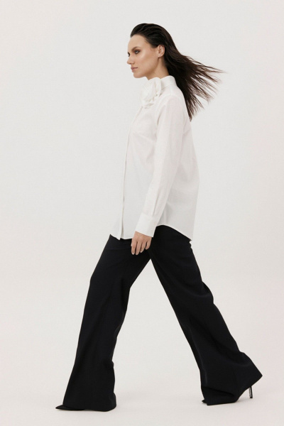 Блуза Mislana 1241 молочный_бледно-сливочный - фото 3