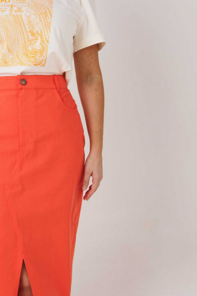 Юбка Mislana 1955 оранжевый - фото 5
