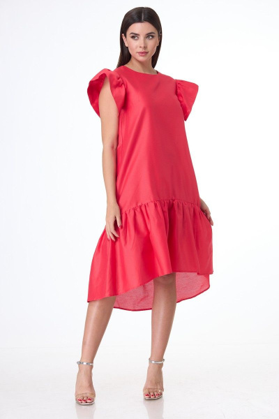 Платье Anelli 715 красный - фото 1