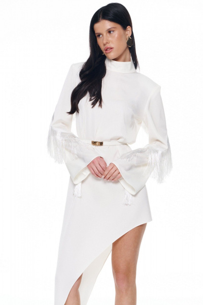 Платье KaVaRi 1142 белый - фото 5