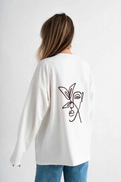 Лонгслив Mirolia 1225-20 молочный - фото 2