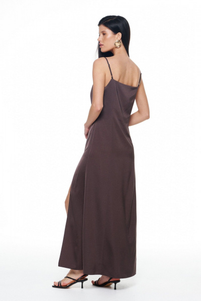 Платье KaVaRi 1137 шоколадный - фото 3