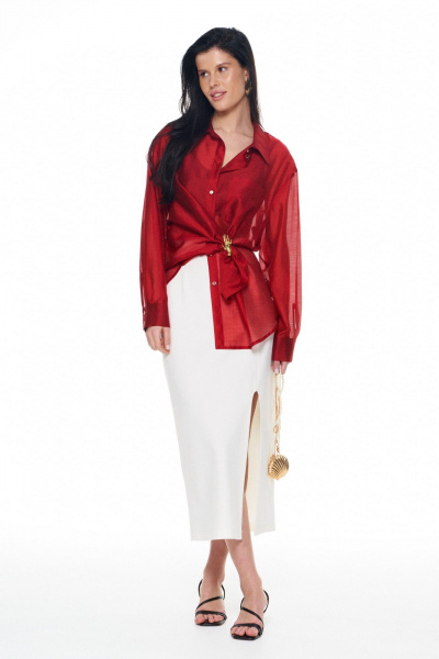 Рубашка KaVaRi 4028.1 красный - фото 5